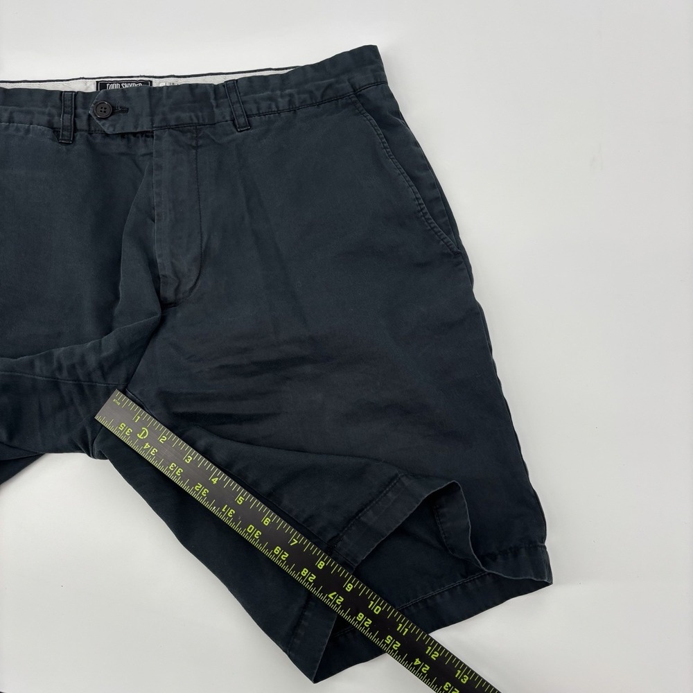 Todd Snyder Shorts Mens Size 33 9" Blue Cotton Canvas Chino Flat Front Classic - Picture 5 of 6